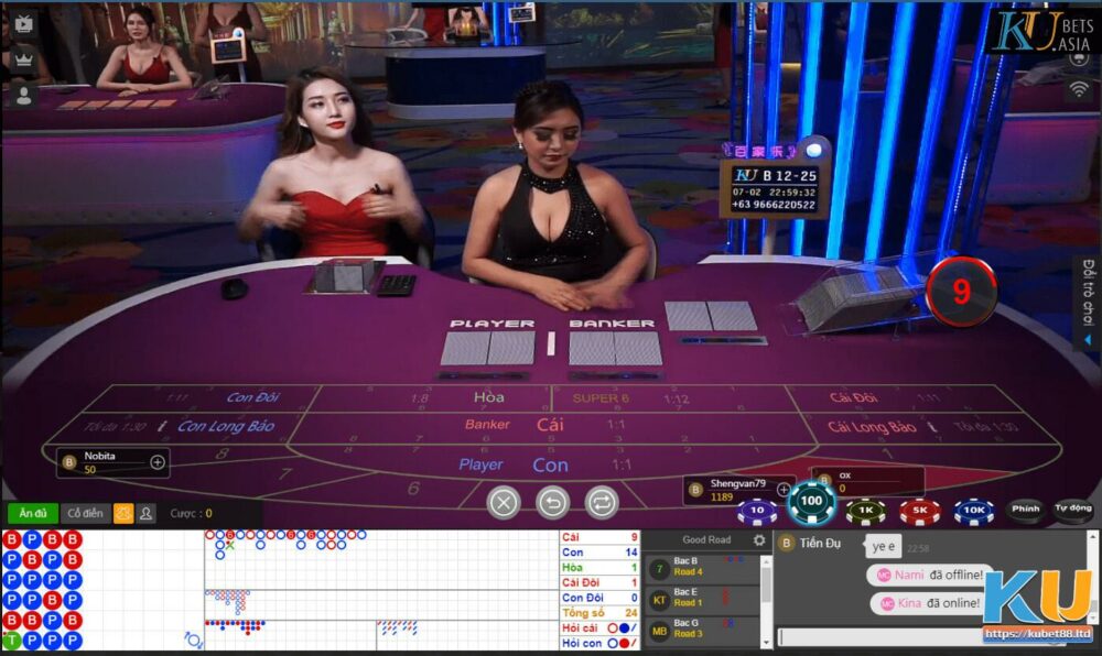 Luật chơi cá cược Baccarat tại Kubet